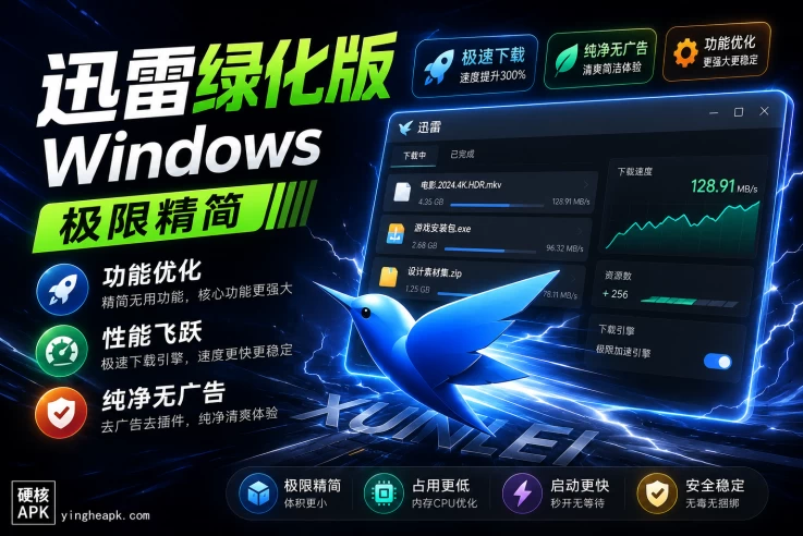 迅雷PC版 v25.0.82.1564 精简绿化版下载 - 磁力下载神器/极速下载