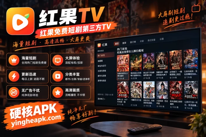 红果TV原生版 v0.14.2 - 红果免费短剧第三方TV，大屏刷短剧